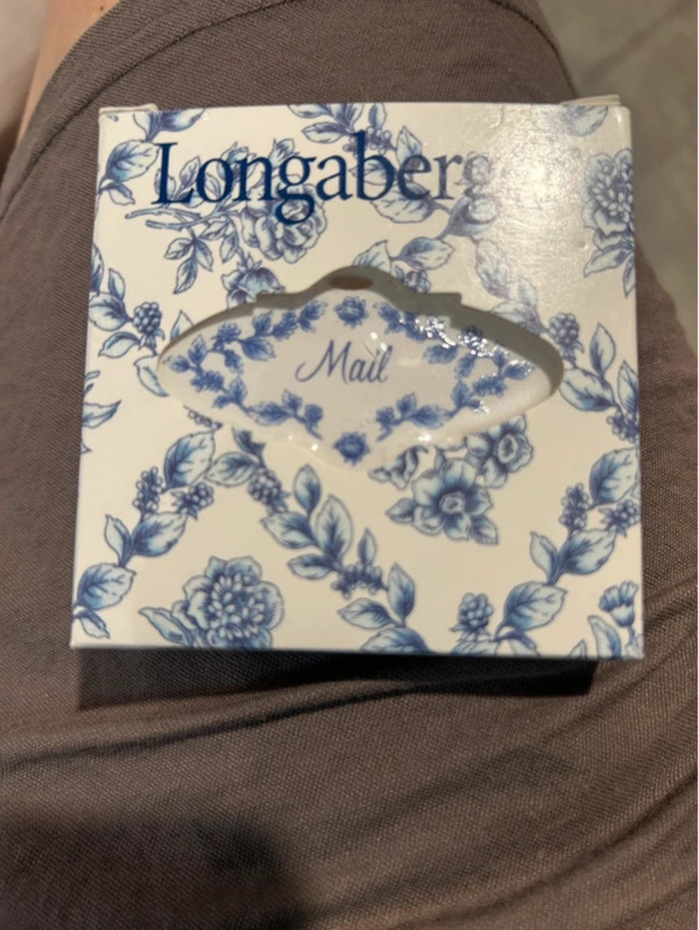 Longaberger cottage trellis Mail basket tie on